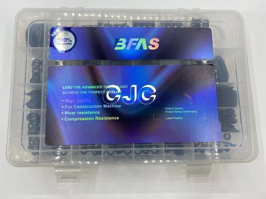 کیت لاستیک مهر و موم متریک ضد روغن، کیت سیلندر هیدرولیک 45 ساحل NBR با دقت بالا