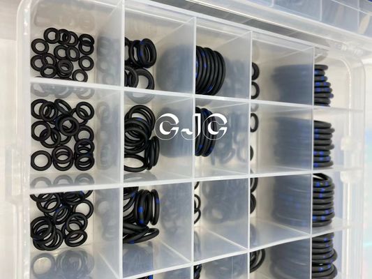 کیت لاستیک مهر و موم متریک ضد روغن، کیت سیلندر هیدرولیک 45 ساحل NBR با دقت بالا